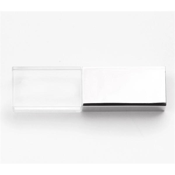 Crystal LED USB 2.0 flash drive with a logo imprint on... from ASI 37218 Athena Promo (tm)