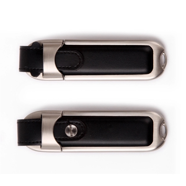 Leather usb flash Drive USB 2.0  and Free silkscreen 1C/1... from ASI 37218 Athena Promo (tm)
