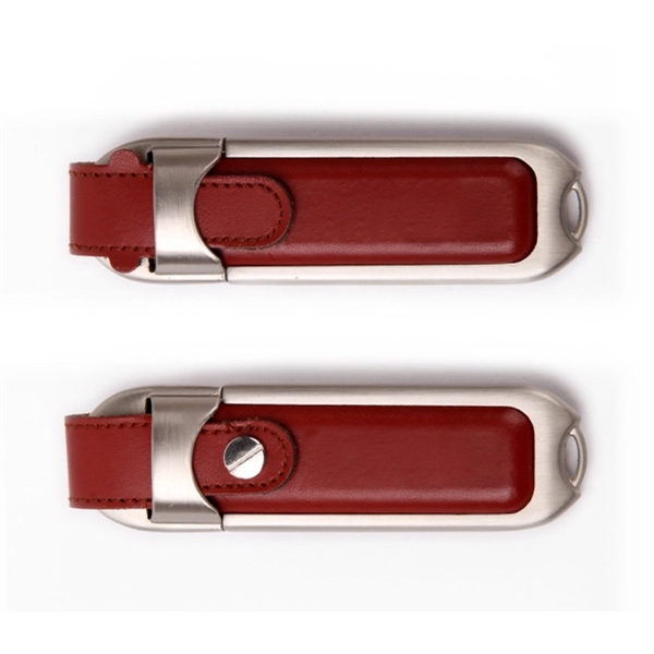 Leather usb flash Drive USB 2.0  and Free silkscreen 1C/1... from ASI 37218 Athena Promo (tm)