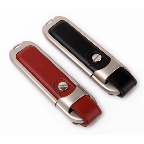 Leather usb flash Drive USB 2.0  and Free silkscreen 1C/1... from ASI 37218 Athena Promo (tm)