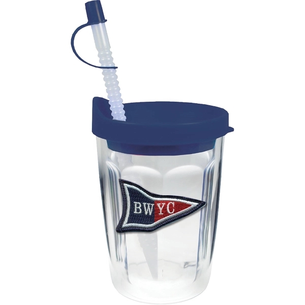 Thermal Double Wall Tumbler w/7 thread color Embroidered Emblem, USA Made... from ASI 61952 Howw Mfg Co Inc / Howw USA