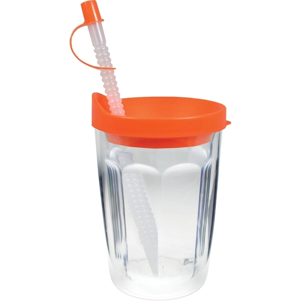 Thermal Double Wall Tumbler w/7 thread color Embroidered Emblem, USA Made... from ASI 61952 Howw Mfg Co Inc / Howw USA