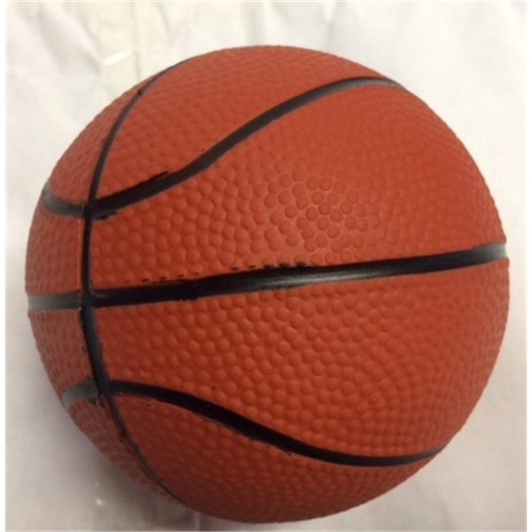 Rubber bouncing basketball with black markings.... from ASI 31977 Adline Industries Inc