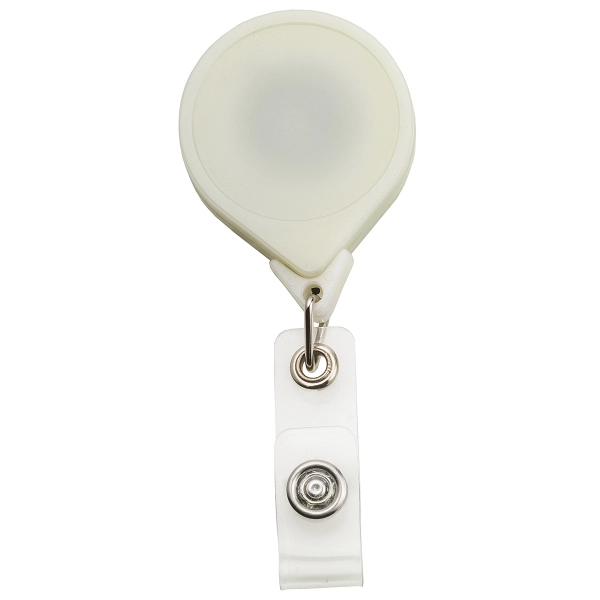 GLOW IN THE DARK JUMBO ROUND BADGE REEL WITH ALLIGATOR CLIP,... from ASI 49470 DEVARA