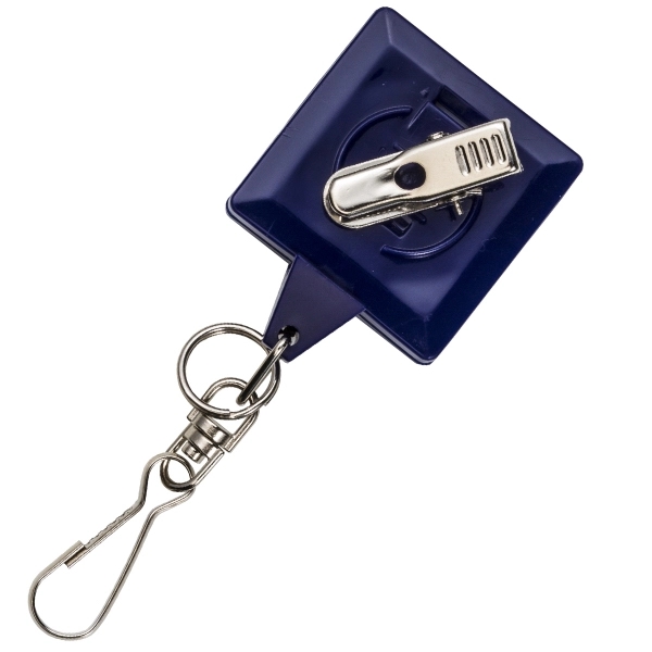 BAMBOO JUMBO SQUARE BADGE REEL WITH SWIVEL J & SPLIT RING.... from ASI 49470 DEVARA