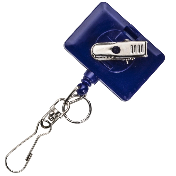 BAMBOO JUMBO RECTANGLE BADGE REEL WITH SWIVEL J & SPLIT RING,... from ASI 49470 DEVARA