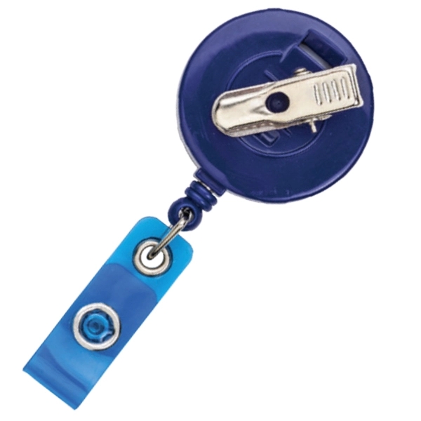 WHITE FACE BADGE REEL WITH ALLIGATOR CLIP... from ASI 49470 DEVARA