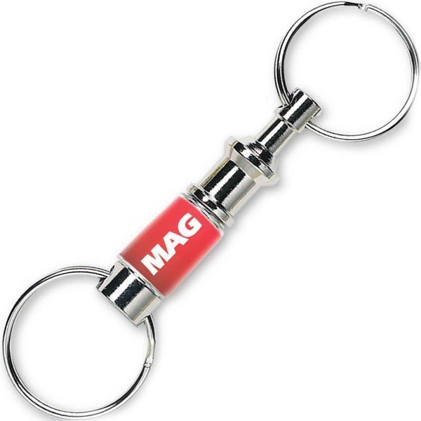 Silvertone pull-apart key tag.... from ASI 48500 Dard Products / Tag Master®