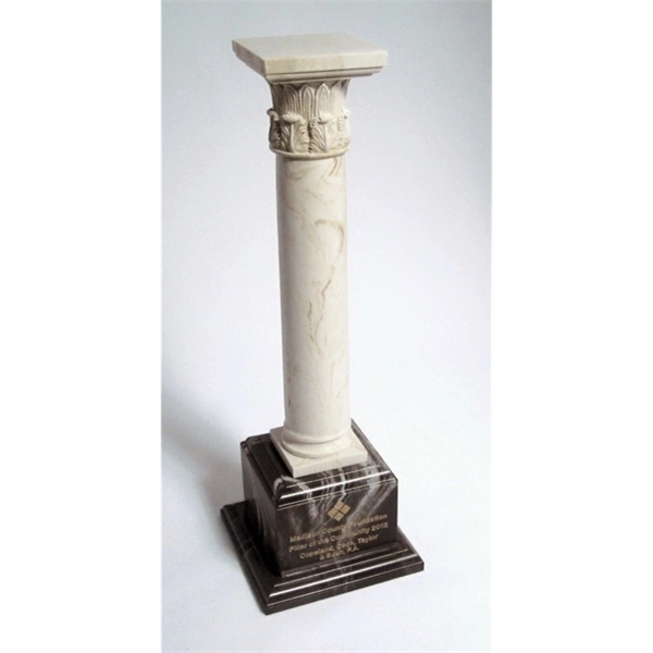 Single column award, 3.5" x 3.5" x 9.5". Contains recycled materials.... from ASI 89860 StoneyCreek / StoneyCreek®