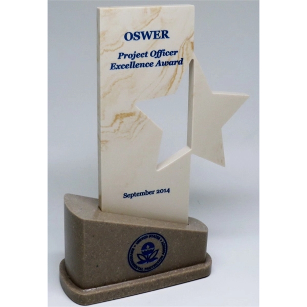 Reflection star award, 2.25" x 4.75" x 8". Contains recycled materials,... from ASI 89860 StoneyCreek / StoneyCreek®