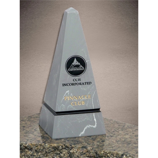 9" Obelisk award, 4" x 4" x 9". Made from recycled... from ASI 89860 StoneyCreek / StoneyCreek®