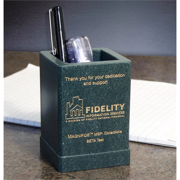 Pencil cup, 2.75" x 2.75". Made in USA.... from ASI 89860 StoneyCreek / StoneyCreek®