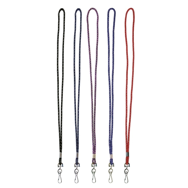 Braided BLING  lanyard with metal swivel J hook... from ASI 49470 DEVARA