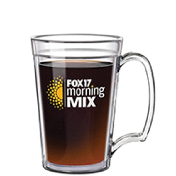 Desktop Mug - 15 oz. Crystal clear acrylic construction.... from ASI 80060 VisionUSA