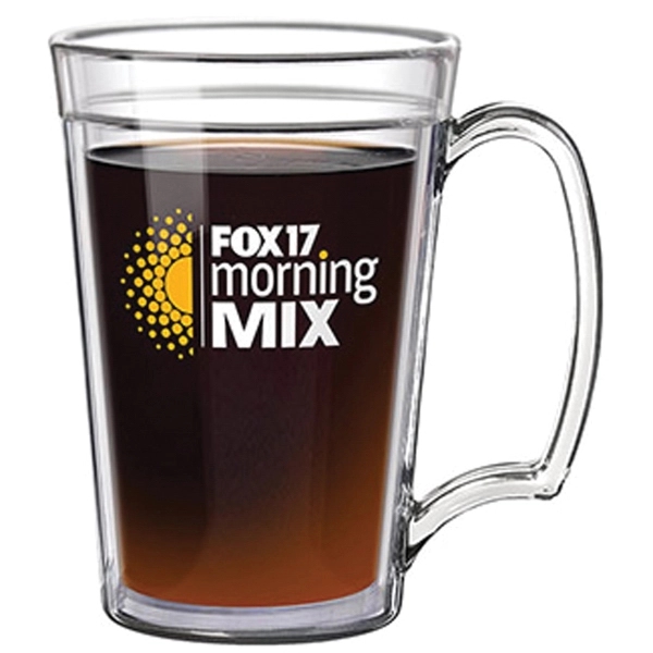 Desktop Mug - 15 oz. Crystal clear acrylic construction.... from ASI 80060 VisionUSA