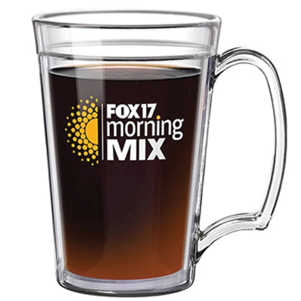 Desktop Mug - 15 oz. Crystal clear acrylic construction.... from ASI 80060 VisionUSA