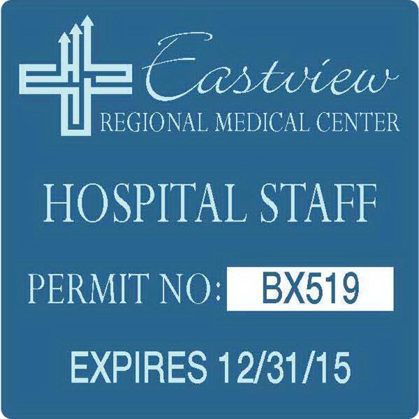 Square Shaped Repositionable Window Decals.... from ASI 66040 Label Works