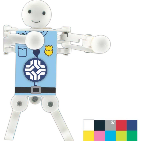 Wind up dancing robot with spinning logo disc and wardrobe.... from ASI 45450 CleggPromo / CleggPromo