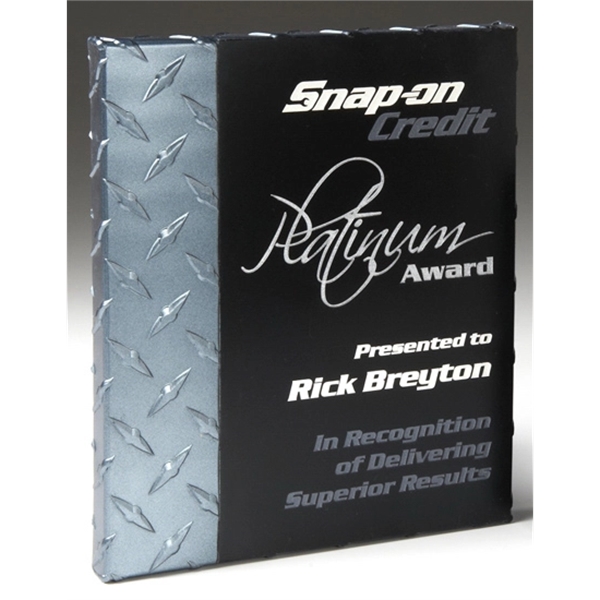Large diamond plate accent award, 8" x 10". Made in the... from ASI 89860 StoneyCreek / StoneyCreek®