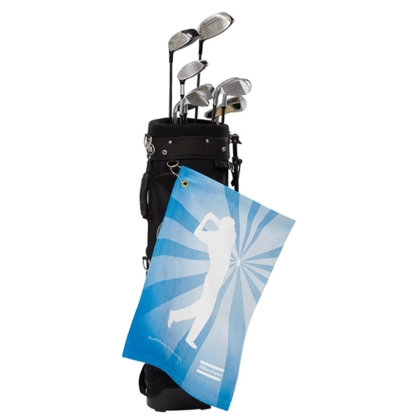 15" x 25" golf towels made of ultra-absorbent, 100% microfiber polyester... from ASI 90913 Terry Town