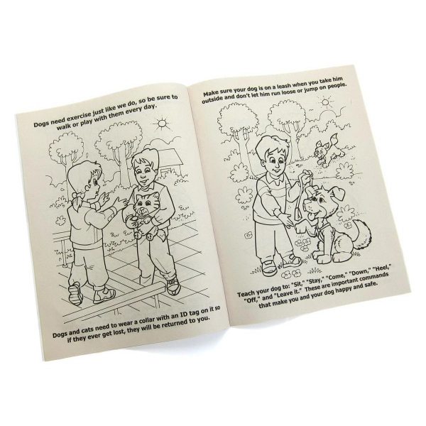 Coloring book about pet care that measures 8" x 10 1/2"... from ASI 92980 WOV-IN® / Promopet