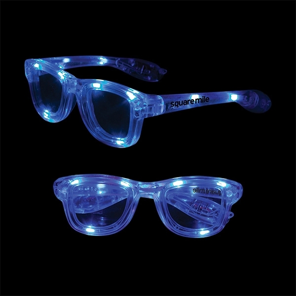 Adult-sized light-up eyeglasses made of plastic.... from ASI 98360 WOWLine / WOWLine®
