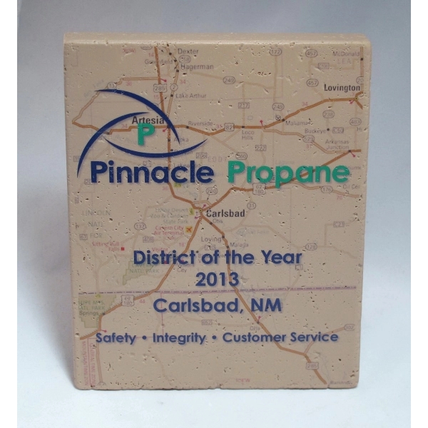 Medium travertine plaque, 5" x 7".... from ASI 89860 StoneyCreek / StoneyCreek®