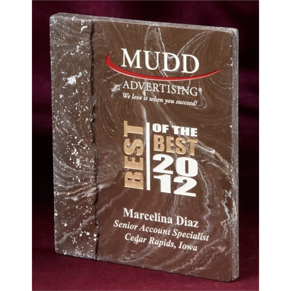 Large travertine accent plaque, 8" x 10".... from ASI 89860 StoneyCreek / StoneyCreek®