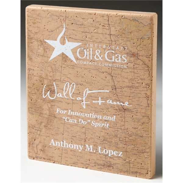 Large travertine plaque, 8" x 10".... from ASI 89860 StoneyCreek / StoneyCreek®