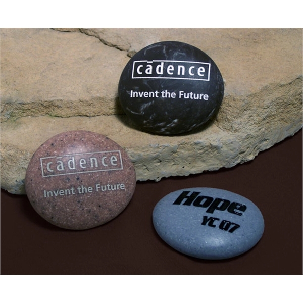 2.5" W x 2.25" L x .5 H" stream stone, made... from ASI 89860 StoneyCreek / StoneyCreek®