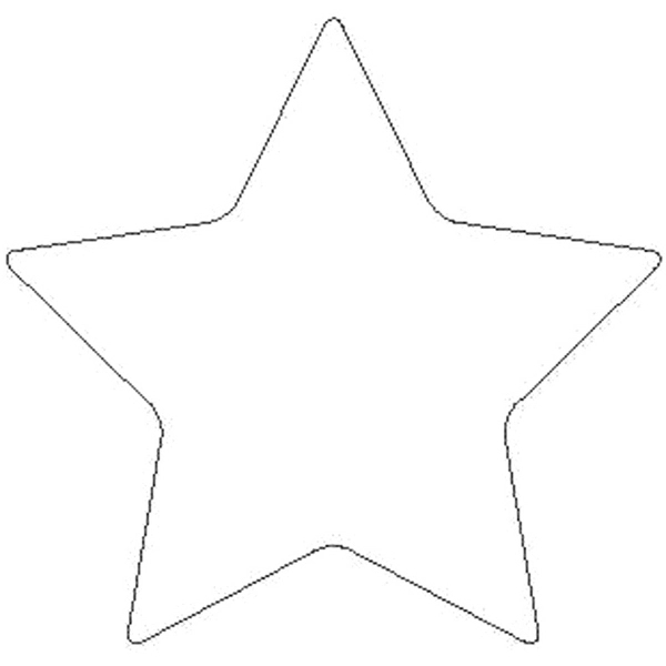 Star shaped printed label.... from ASI 66040 Label Works / Label Works®