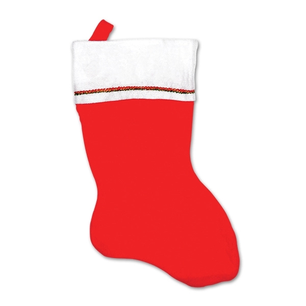 18" blank felt Christmas stocking with customizable cuff.... from ASI 98360 WOWLine