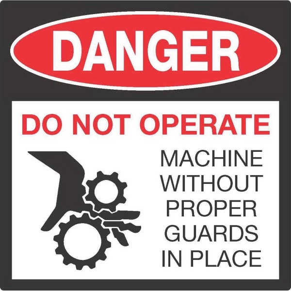 Square shaped weather-resistant outdoor label.... from ASI 66040 Label Works