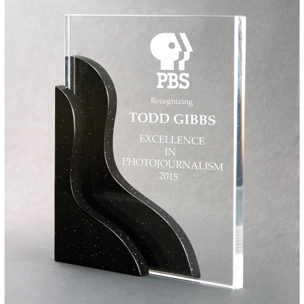 Clear acrylic award, 7 3/4" x 8 1/2".... from ASI 31570 Advantage Industries / AdVantage Line®