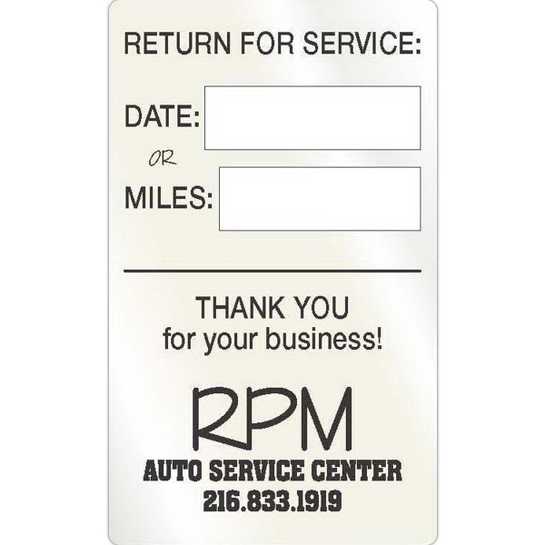 Rectangle Shaped Four Color Repositionable Window Decals .... from ASI 66040 Label Works