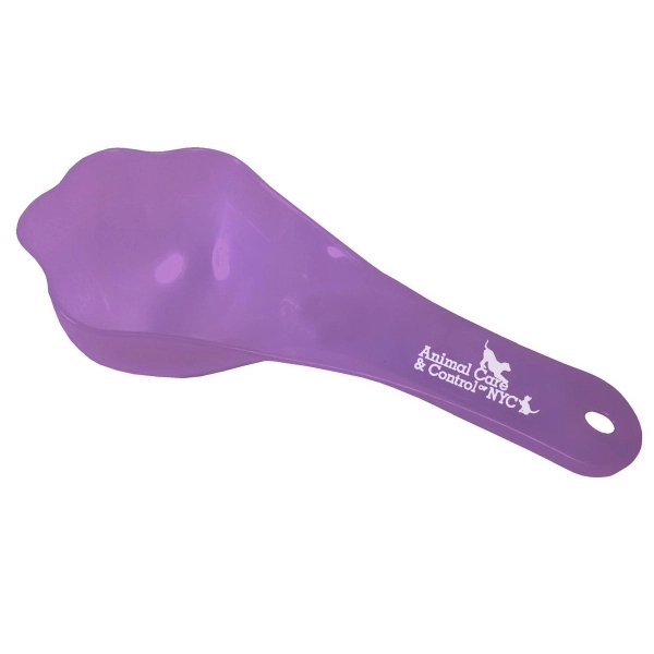 BPA-free, dishwasher-safe polypropylene paw-shaped scoop with 1/2 cup and 1 cup... from ASI 92980 WOV-IN® / Promopet