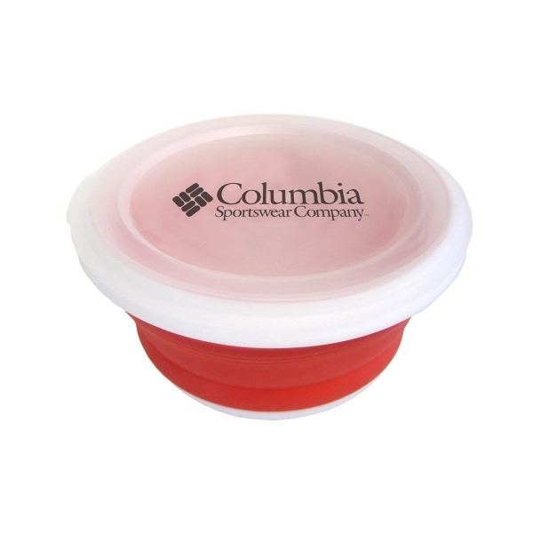Expandable Collapsible Bowl with Lid, holds 2+ cups. dishwasher-safe... from ASI 92980 WOV-IN® / Promopet