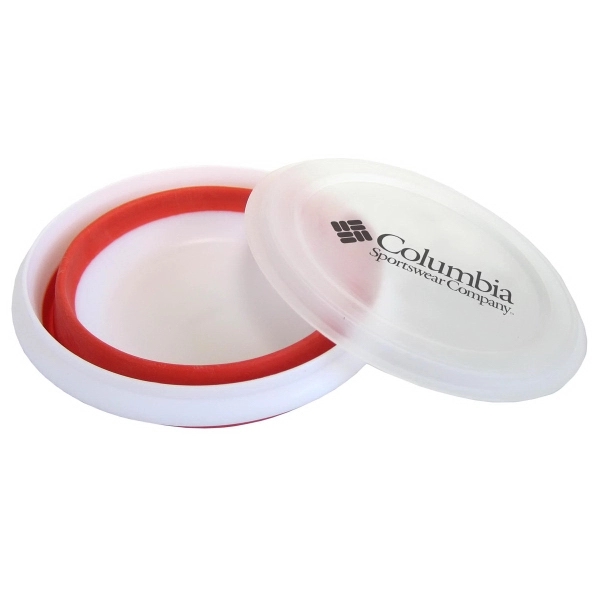 Expandable Collapsible Bowl with Lid, holds 2+ cups. dishwasher-safe... from ASI 92980 WOV-IN® / Promopet