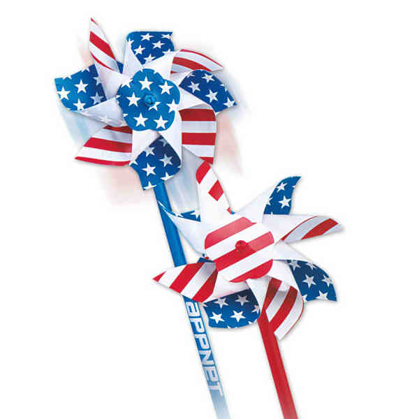 4" Patriotic Pinwheels. Pinwheels are a combination of red, white, blue... from ASI 98980 ZZ OLD - Zenith Promotions / Child Treasures.. the Fun Place