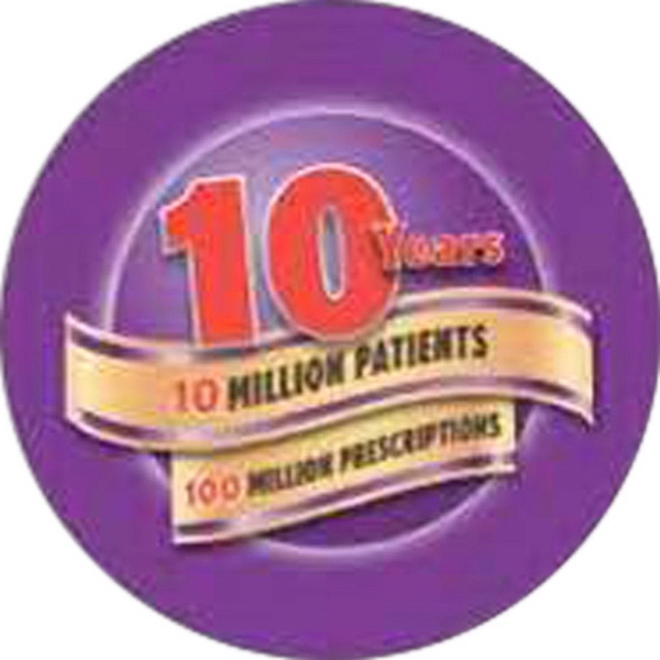 .050" thick digital badge with the option of a pinback, strap,... from ASI 59080 Halls & Company