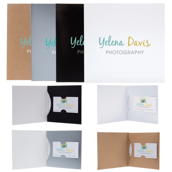 Customizable paper CD/DVD business card folio.... from ASI 62190 Illini