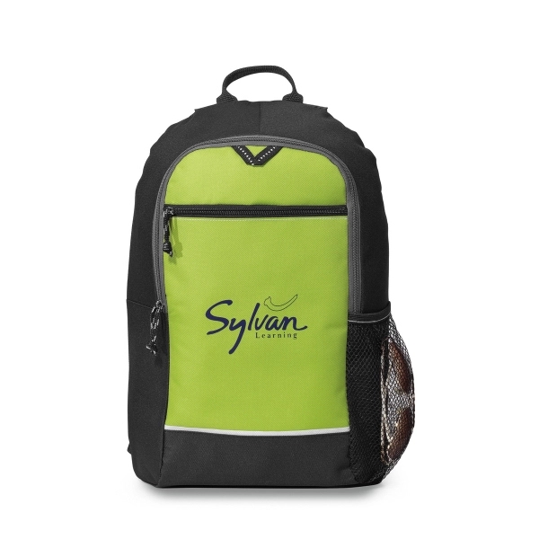600D polyester backpack with front zippered pocket.... from ASI 56070 Gemline / Gemline®