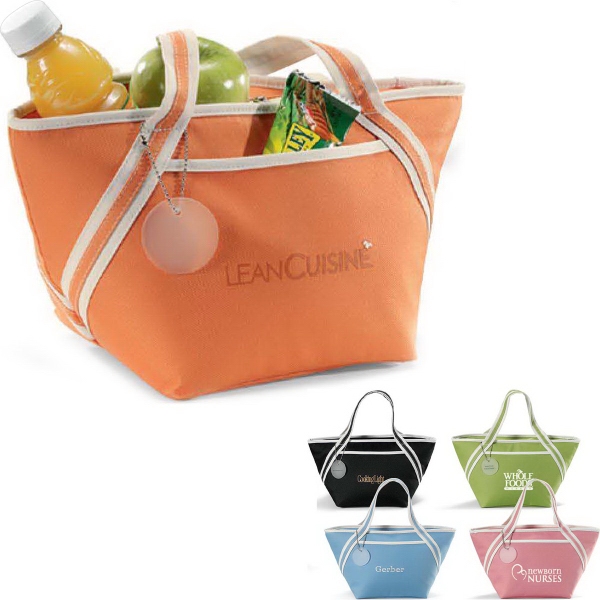 Piccolo - Apricot Orange -  Polyester cooler tote with flat... from ASI 56070 Gemline / Gemline 