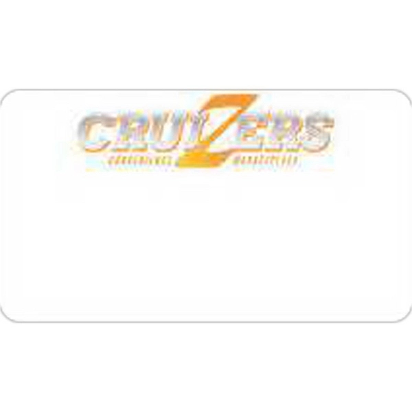 Extra-large .050" thick full digital color badge with pin fastener in... from ASI 59080 Halls & Company