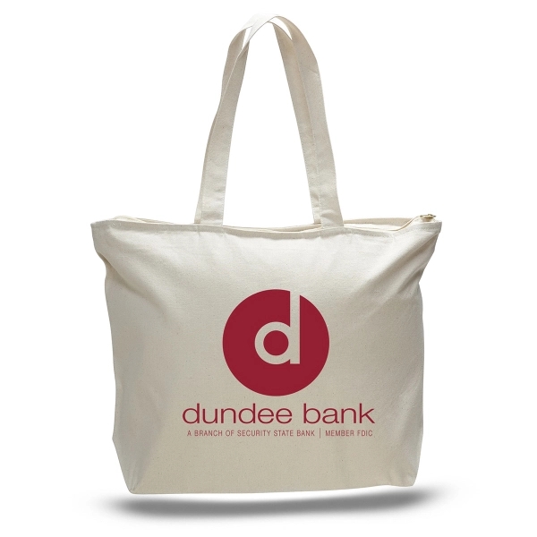 canvas. Full length top inside zippered pocket. Long self-fabric handles. Squared-off... from ASI 79840 The Proinnovative Line / Proinnovative Line