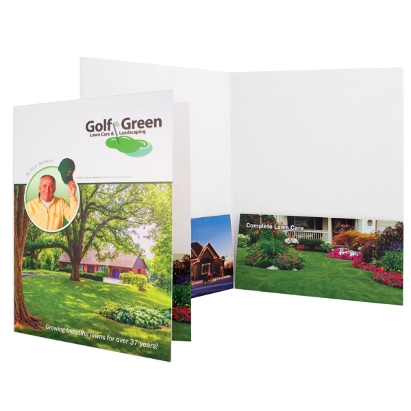 Presentation Folder printed full color on 12 or 14 PT C1S... from ASI 32050 Admore / Admore®
