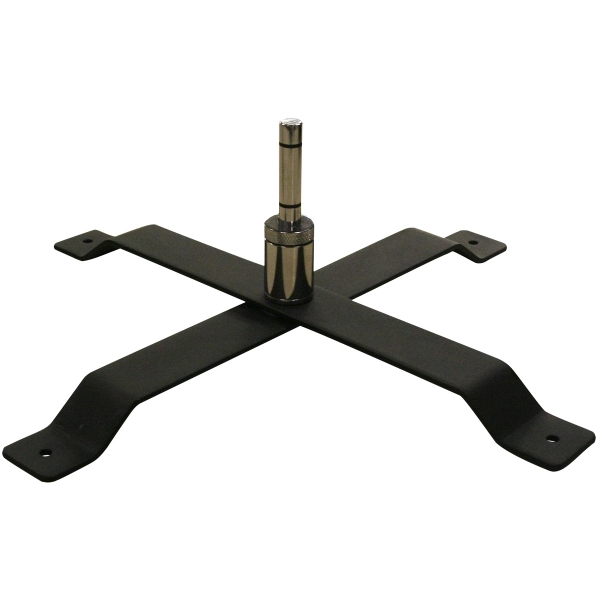 Steel Cross Base with Rotating Peg for .63" internal diameter poles... from ASI 80228 Quinn
