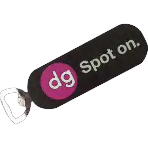 PVC bottle opener with 2D design in six molded colors.... from ASI 52263 EMT / EMT EMT EASY