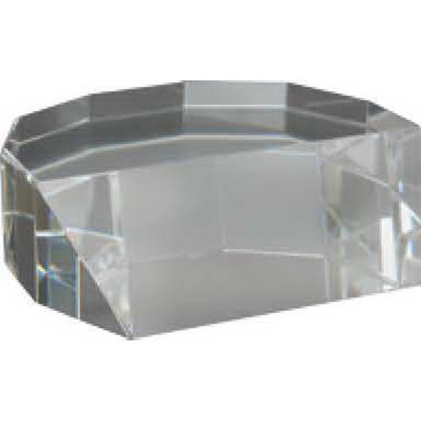 1.25"H x 4" optical 3/4 base for awards.... from ASI 71920 Moderne Glass Company Inc / Glass America®