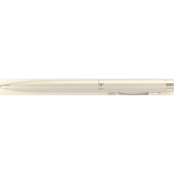 Twist action ballpoint pen with laser pointer and flashlight.... from ASI 74585 Nu Promo International / Nu Promo Line